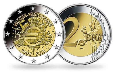 Belgien 2012: 10 Jahre Euro-Bargeld